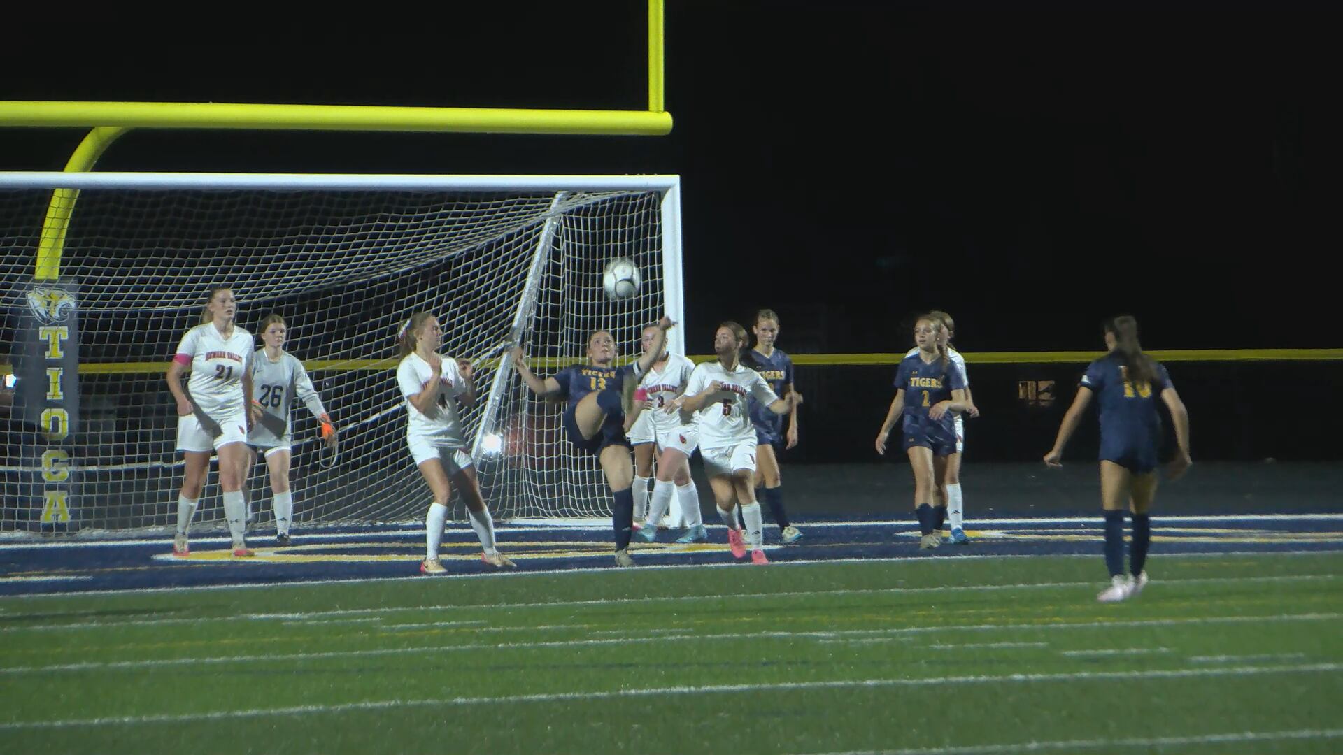 Tioga Tigers Defeat Newark Valley Cardinals 7-1 in Girls Soccer