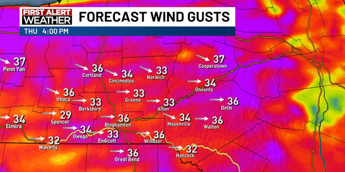 Rain, storms, and wind for our Thursday