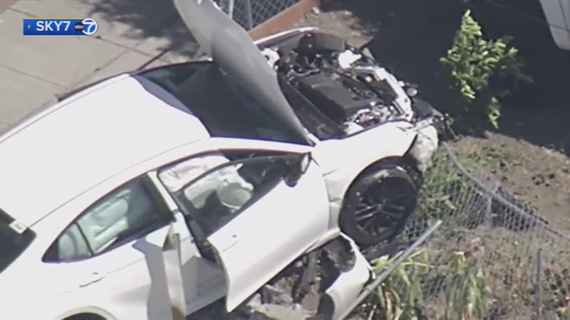 Two young children are accused of taking their parents' car and crashing it into a woman...