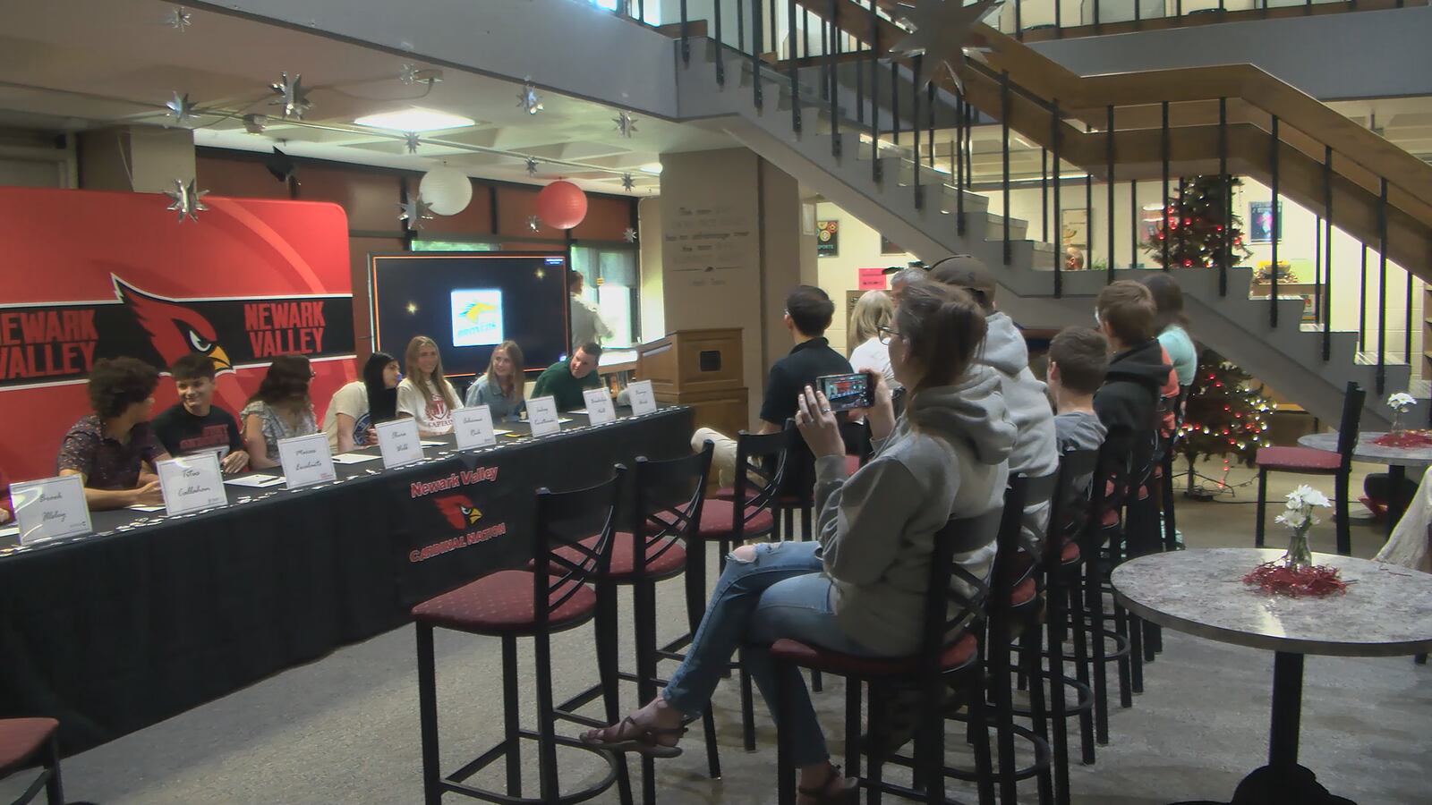 Eight Newark Valley athletes sign to compete in college