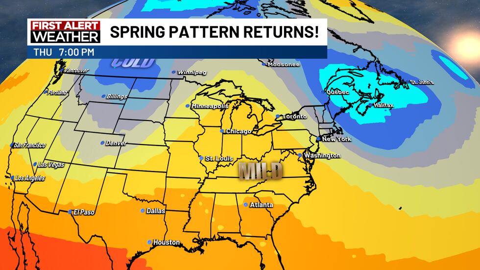 Cold weather to start, but spring-like weather returns Tuesday