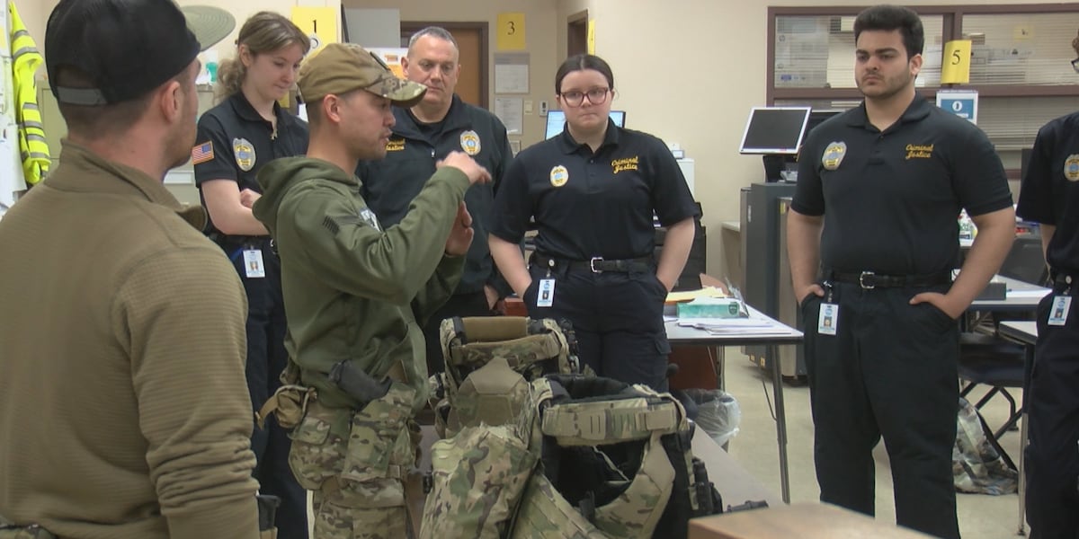 Broome County SWAT presents to Broome-Tioga BOCES students