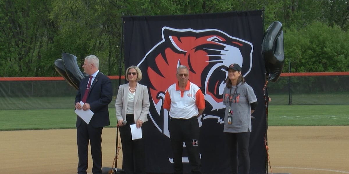 Jim Testa Union Endicott High School Athletics honors softball coach Jim Testa