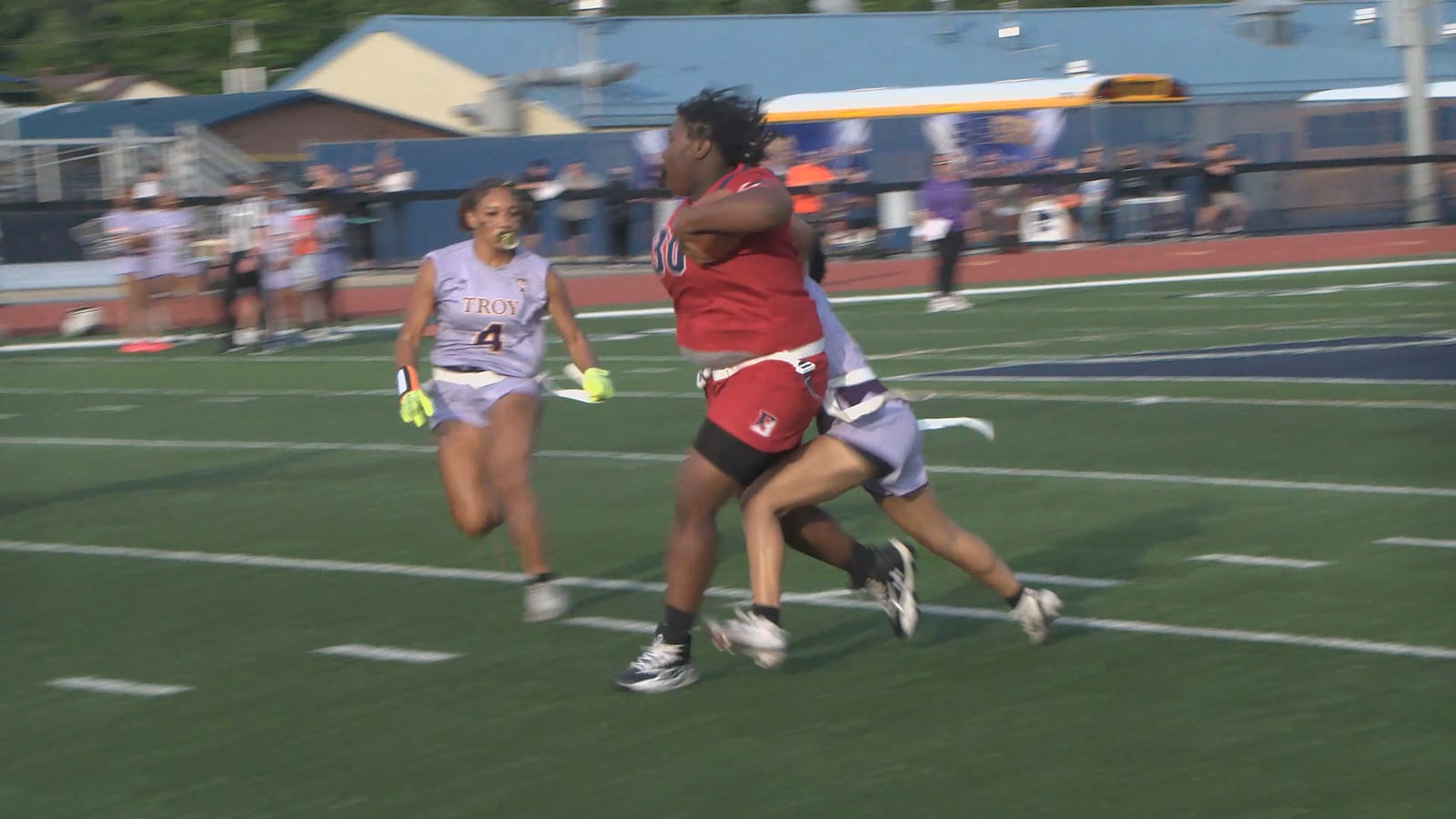 Binghamton routs Troy 39-6 in girls flag football regional