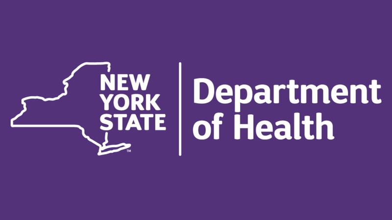 New York State Department of Health logo.