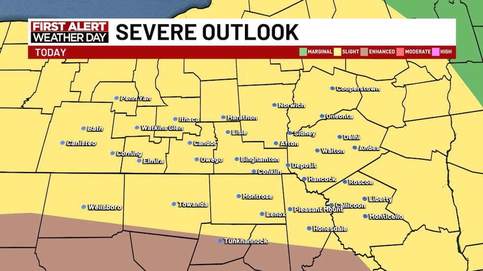 FIRST ALERT: Severe weather possible this afternoon