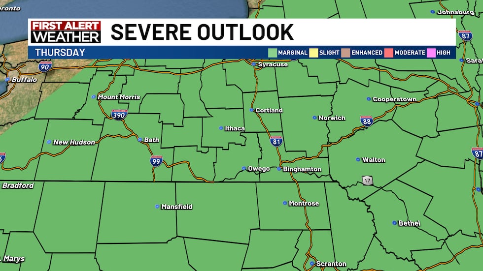 Fall-like weather continues today, but keeping an eye on severe weather Thursday