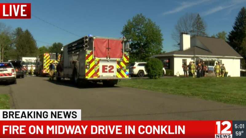 Crews respond to house fire in Town of Chenango