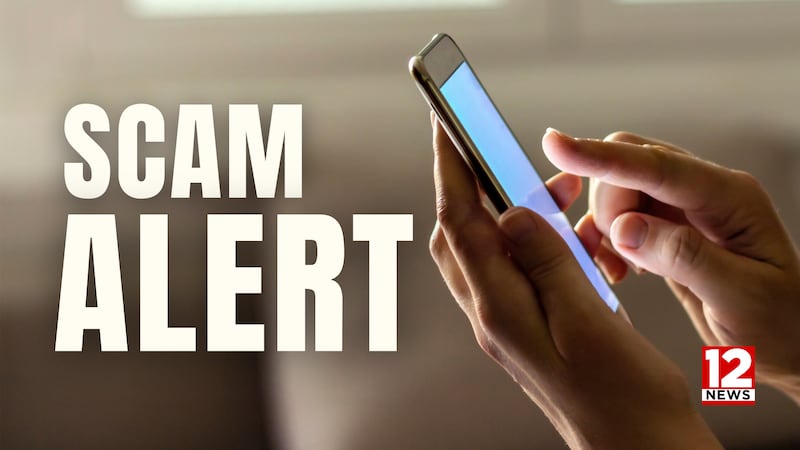 Phone call scam alert graphic.