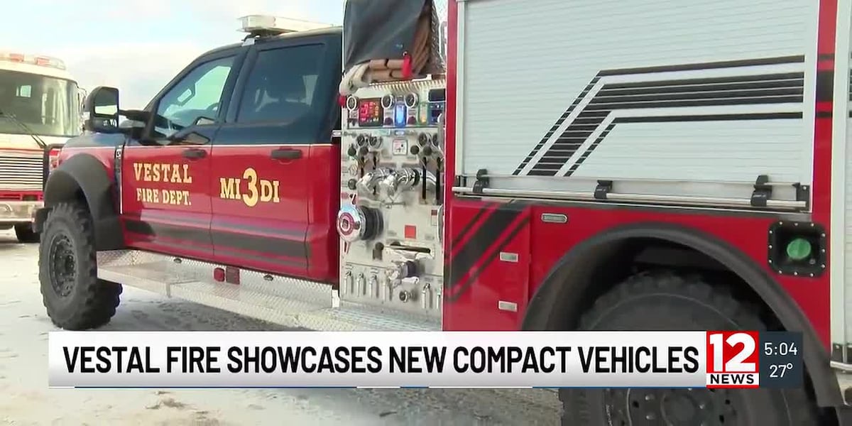 Compacnt Fire Engine Vestal Fire Department showcases new compact fire vehicle